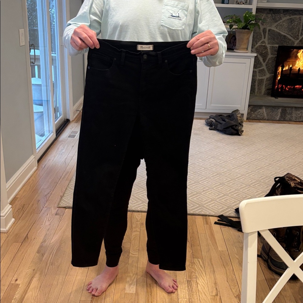 Madewell black skinny jeans